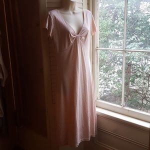 Banana Republic rose polka dots dress m